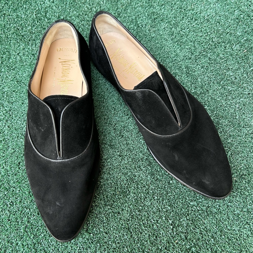 Gravati Laceless Oxfords Suede Black 9.5